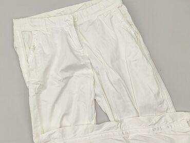 modbis spodnie dla puszystych: Material trousers for women, size L (EU 40)