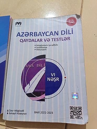 2 dollar aliram: Məhsul: “Azərbaycan dili – Qaydalar və Testlər” (VI nəşr) Müəlliflər — 1