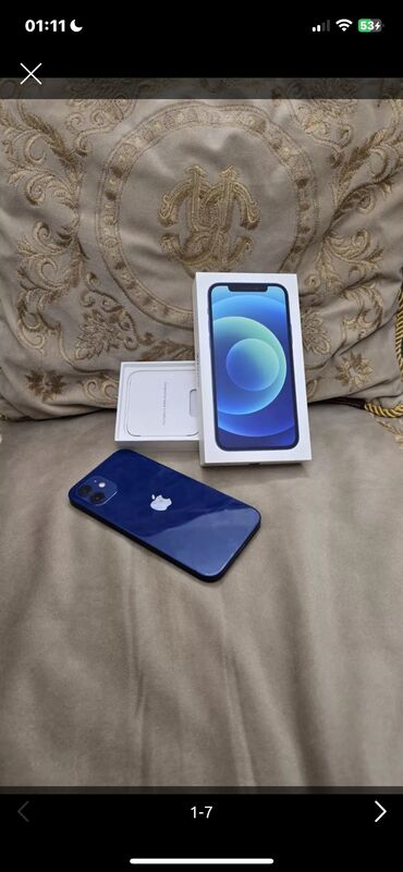 Apple iPhone: IPhone 12, 128 GB, Blue Titanium, Simsiz şarj, Face ID