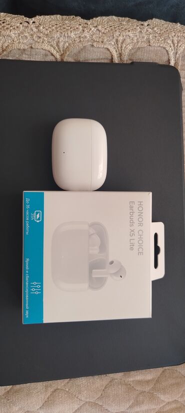 Səs gücləndiriciləri: Yeni Simsiz (Bluetooth) Qulaqcıqlar, Honor, rəng - Ağ