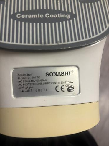 buxarli mop: SONASHI buxarlı ütü – Model SI-5017C - Seramik örtüklü altlıq — 3