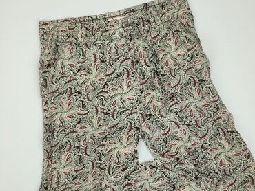 białe dzianinowe spodnie: Material trousers, L (EU 40), condition - Good