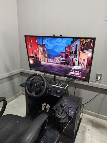 Masaüstü kompüterlər və iş stansiyaları: Barter yoxdur PC və Logitech sükan konsol satılır. Qeyd olunan qiymət — 8