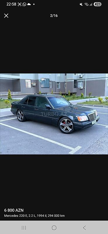 lacoste ətir: Mercedes-Benz E 220: 2.2 l | 1994 il Sedan — 3