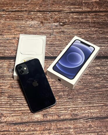 iphone xacmaz: IPhone 12, 64 GB, Qara, Zəmanət, Face ID, Sənədlərlə