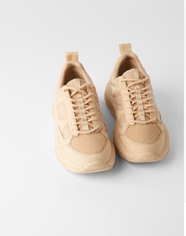 Zara кроссовки, новые, размер: 37/39. Сиреневые мягкие кожаные