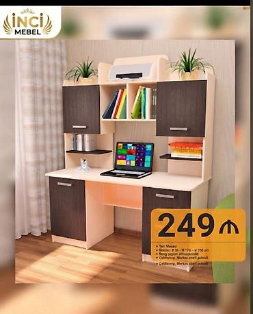 masa ders: Düz masa, Polkalı, Siyirməli, Azərbaycan, Sadə laminat, Zəmanətli, Kredit yoxdur — 1