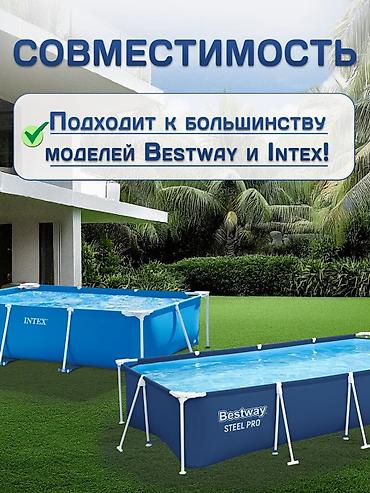 верёвка: Тент‑чехол для каркасных прямоугольных бассейнов Intex/Bestway — 2