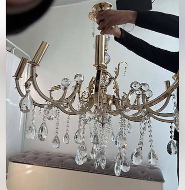 İşıqlandırma: Çılçıraq, 8 lampa, Metal — 2