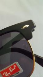 pinko uz: Ray ban clubmaster, black, unisex, nove. Crno staklo i crno-zlatan ram — 5