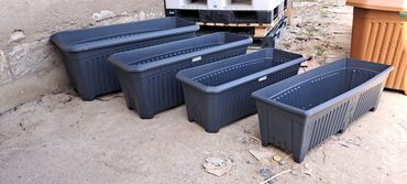 Bağ və bostan üçün digər məhsullar: Dibcek dibcek qabi duzbucaqli balkon heyet ucun gul qabi duzbucaqli — 3