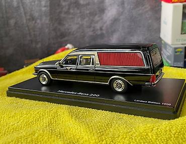 Avtomobil modelləri: Коллекционная модель Mercedes-Benz 200 W123 Hearse black 1982 Schuco — 19