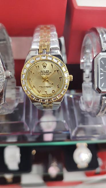 qlzll saat: Yeni, Qol saatı, Rolex, rəng - Qızılı — 2
