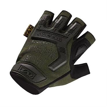 Перчатки: Перчатки беспалые Mechanix M-Pact Fingerless Gloves в цвете олива — 5
