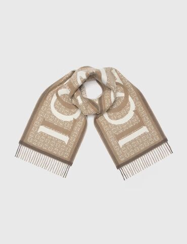 теплый шарф: Кашемировый шарф Loewe