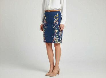 spódnice ołówkowe w panterkę: Orsay, Women`s skirt, size L
