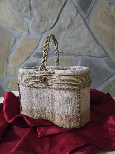 seoska idila slike: Basket, color - Beige, New