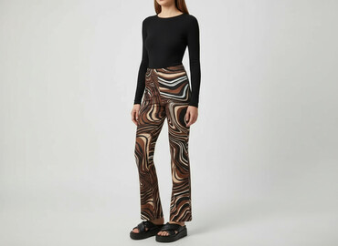 shein sklep buty damskie: Shein, Material trousers for women, size XS