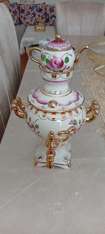 yonca sep: Porcelan samovar dəsti - Material: yüksək keyfiyyətli porcelan - Rəng — 3