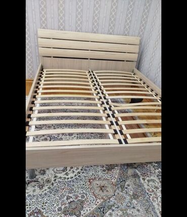 шифонер бишкек: Эки кишилик керебет, Without a mattress, узуну - 200 см