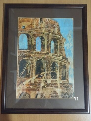 Şəkillər, tablolar: Istedadli ressam Mahmudzadenin 1999-cu ilde yaratdigi "Baki kendleri — 5