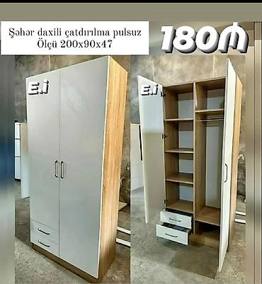 divan 2 ci el: 2 qapılı dolab Yep yeni 180 azn rəng seçimi var çatdırılma var — 1