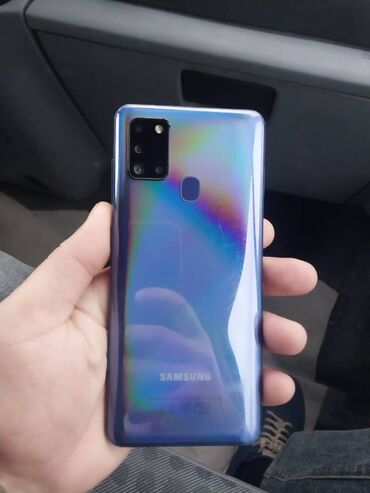 samsung n150: Samsung Galaxy A21S, 64 GB, rəng - Göy, İki sim kartlı, Barmaq izi