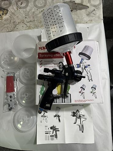 Avtomobil və mebel boyası üçün HVLP tipli boya tapançası (üst qablı