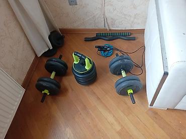 stanqlar: Ev üçün fitnes dəstı – çoxfunksiyalı ağırlıq və aksessuarlar paketi — 3