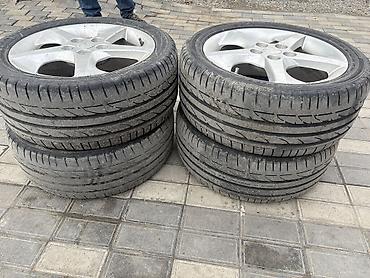 235 50 19: 5 saplı yüngül lehimli disk və şin komplekti - Ölçü: 17" - Bolt — 2