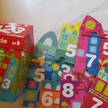 Puzzle apli numbers, 30 pieces