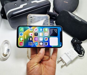 Apple iPhone: IPhone X, Б/у, 64 ГБ, Белый, Чехол, В рассрочку, 100 % — 19