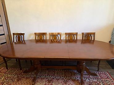 study table: Стол для зала, Б/у, Не раскладной, Овальная — 2