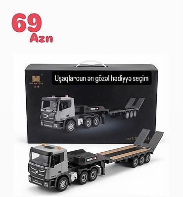sellkon oyuncaglar: HuiNa Toys 1318 radioidarə olunan uzunqoşqulu yük maşını oyuncağı - — 1