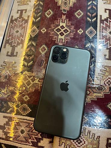 iphone 11 pro ucuz qiymete: IPhone 11 Pro, 64 GB, Matte Midnight Green, Sənədlərlə — 1