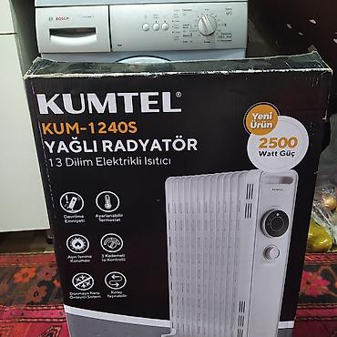 Техника и электроника: KUMTEL KUM-1240S yağlı radiator istiçici - Güc: 2500 - Fins (dilim) — 1