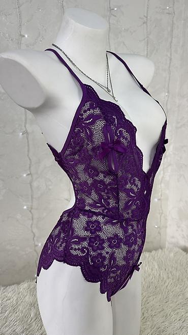 Боди: Кружевное боди с открытым шагом Размеры- S,M,L, XL - Модель: кружевной — 7