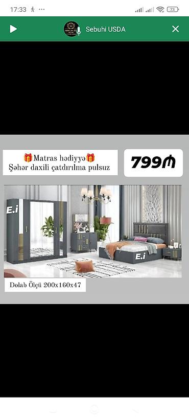 Yataq otağı dəstləri: Yataq dəsti yataq otağınız üçün zərif və funksional həll təklif edir — 4