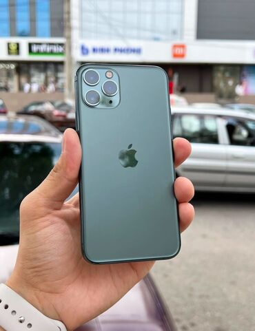 iphone 11 pro 64gb бишкек: IPhone 11 Pro, Колдонулган, 64 ГБ, Matte Midnight Green, Коргоочу айнек, Каптама, Куту, 72 %