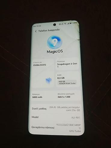2 el iphone 15: Honor X9b, 256 GB, rəng - Qara, Sensor — 8