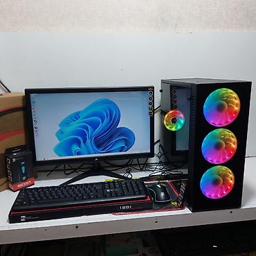 Masaüstü kompüterlər və iş stansiyaları: ŞOK ENDİRİM!!! Oyun üçün Kompüter "RGB Core i5 3470 16GB Ram GTX1050 — 6