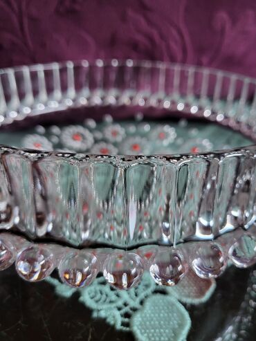 Činije: Cinija nova Walther kristal,led kristal Nemacka. 60,70te — 11