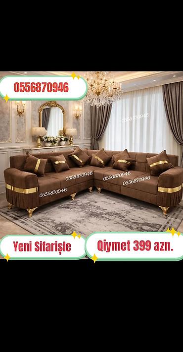 kreslo kravat: Künc divan, Qonaq otağı üçün, Parça, Bazalı, Açılan, Kitab — 7