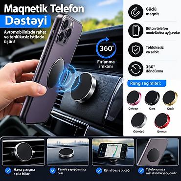 Аксессуары и тюнинг: Maqnitik Telefon Dəstəyi – avtomobildə rahat və təhlükəsiz istifadə — 1