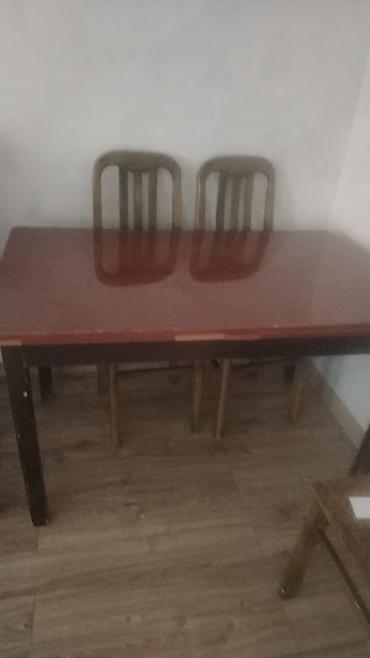 ucuz kravat: Yemək masası - Forma: Dördkünc - Material: Taxta karkas, parlaq — 1