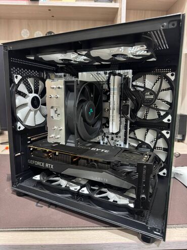 игровой ком: Компьютер, ядер - 8, ОЗУ 16 ГБ, Для несложных задач, Б/у, AMD Ryzen 7, NVIDIA GeForce RTX 3070, SSD