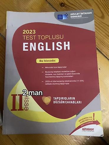 Testlər: İngilis dili Testlər 11-ci sinif, Əli Sadıxov, DİM, 2-ci hissə, 2023 il — 1