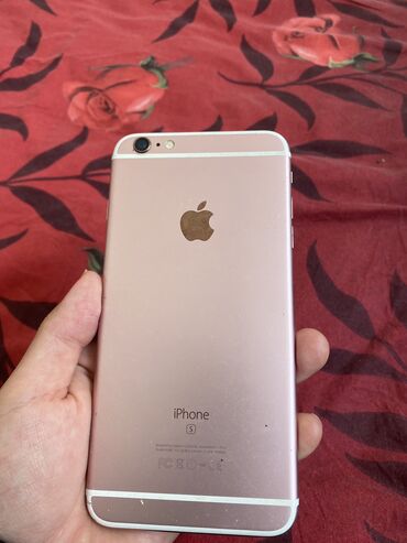 iphone 6 plus цена в бишкеке: IPhone 6s Plus, Б/у, 128 ГБ, Розовый, Кабель, 90 %