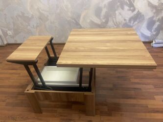 стол раскладной деревянный: Журнальный стол, Б/у, Трансформер, Квадратный стол