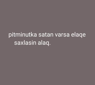 Pitiminutkalar: Pitiminutka 36 l/dəq, İşlənmiş, Kredit yoxdur, Ünvandan götürmə